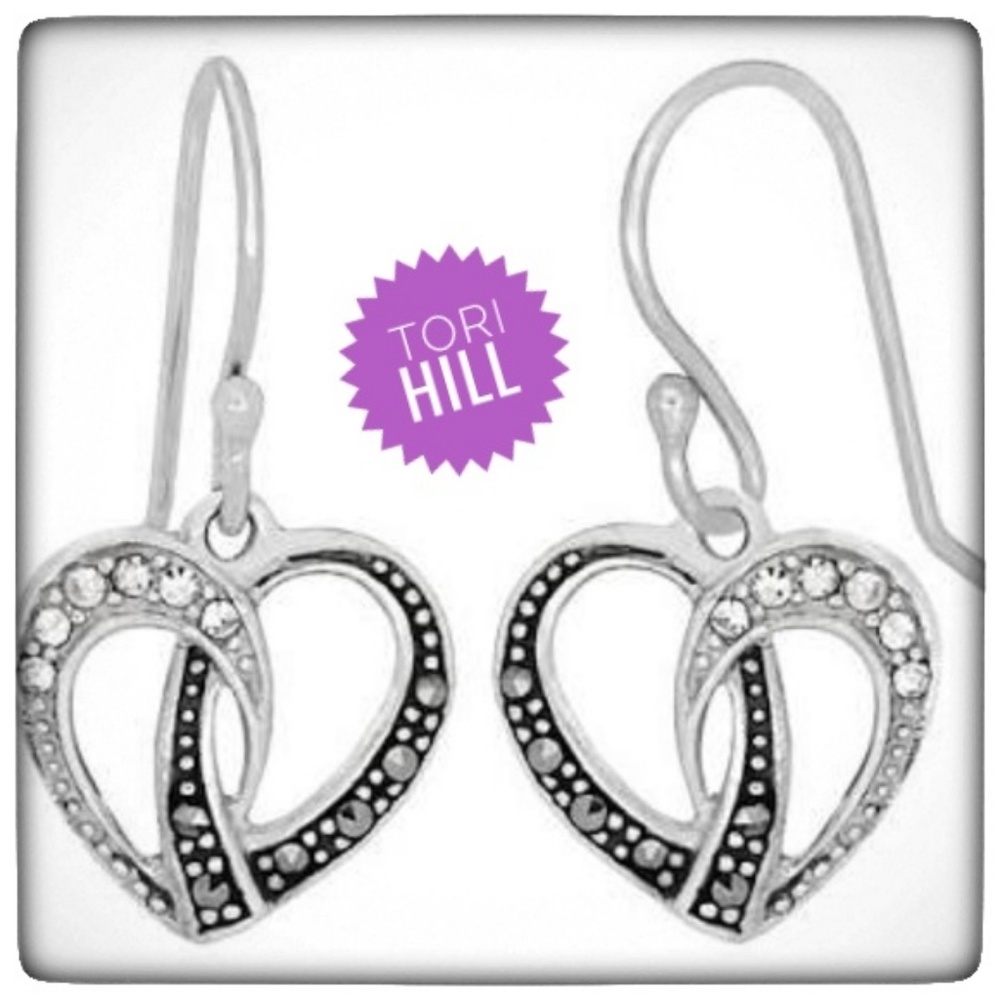 Tori Hill Sterling Silver Heart Earrings